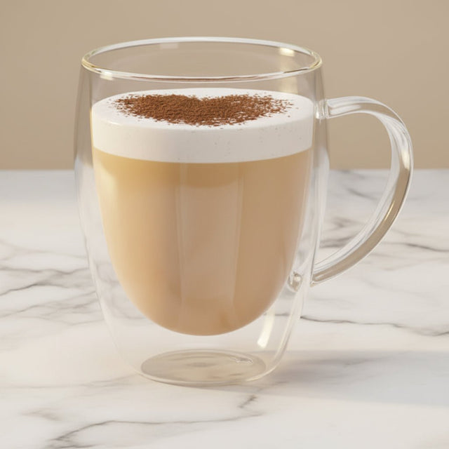 Calista Double Wall Glass Mug Set Kitchen - Palatium Lux