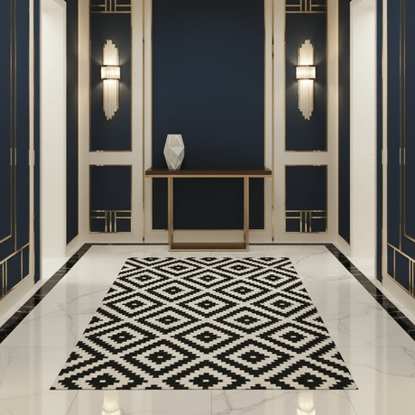 Castellan Handwoven Wool Rug - 4.2 x 5.7 Rugs - Palatium Lux