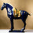 Dynasty Warrior Ceramic Horse Blue statue - Palatium Lux