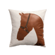 Chloe Leather-Buckled Horse pillow covers - Palatium Lux