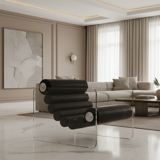 Cloud Nine Accent Chair - Black - Palatium Lux