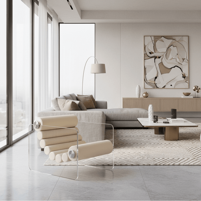 Cloud Nine Accent Chair - Ivory - Palatium Lux