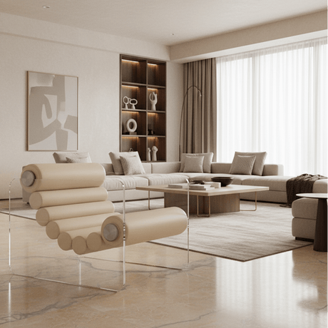 Cloud Nine Accent Chair - Ivory - Palatium Lux