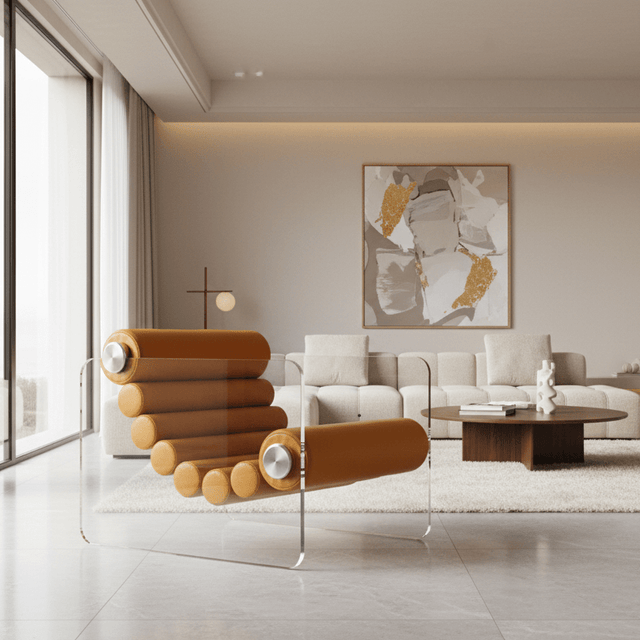 Cloud Nine Accent Chair - Orange - Palatium Lux