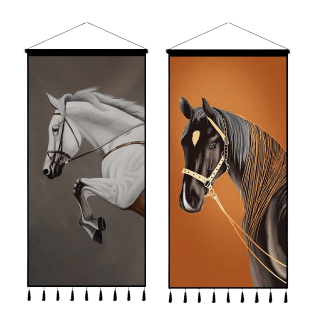 Cotton Horse Linen Tapestry canvas - Palatium Lux