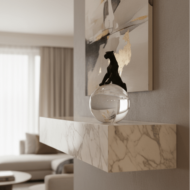 Crystal Oracle Panther Statue statue - Palatium Lux