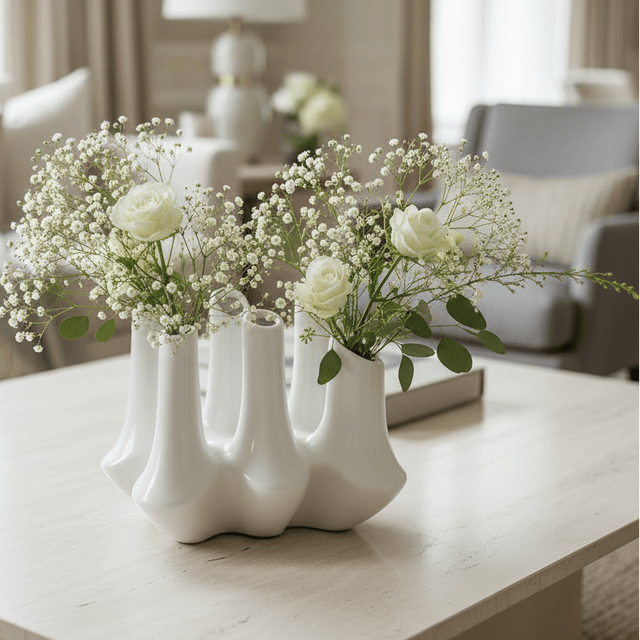 Dainty Bloom Ceramic Porcelain Vase - Palatium Lux