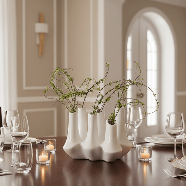 Dainty Bloom Ceramic Porcelain Vase - Palatium Lux