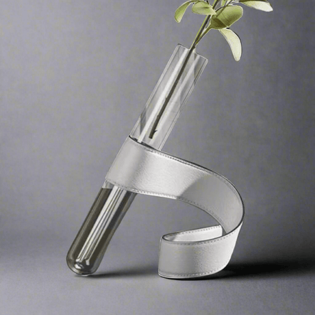 Daring Leather Wrapped Vase vases - Palatium Lux