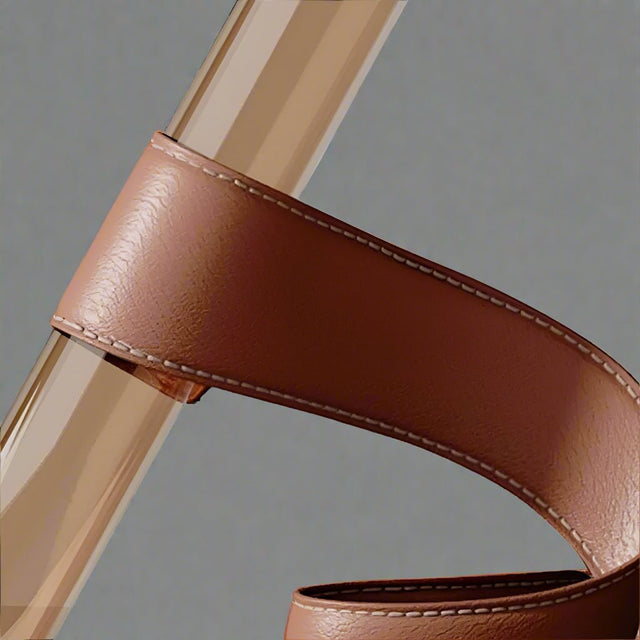 Daring Leather Wrapped Vase vases - Palatium Lux