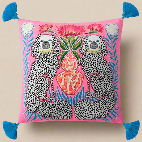 Dashing Doggies Velvet Pillow Covers pillow covers - Palatium Lux