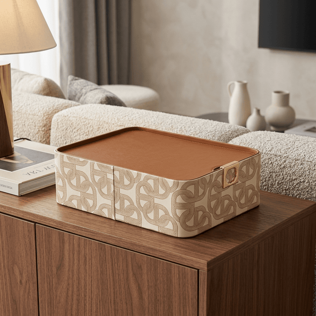 Dubai Royale Storage Box Organizer leather - Palatium Lux