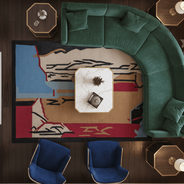 Echelon Handwoven Wool Rug - 5 x 8 Rugs - Palatium Lux