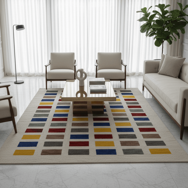 Element Hand Tufted Wool Rug - 5.4 x 7.6 Rugs - Palatium Lux