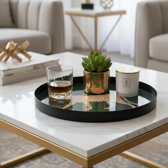 Emerald Leopard Display Tray tray - Palatium Lux