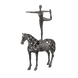 Equestrian Dancer Metal Statue statue - Palatium Lux