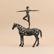 Equestrian Dancer Metal Statue statue - Palatium Lux