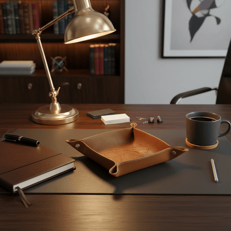 Equestrian Leather Tray Organizer tray - Palatium Lux