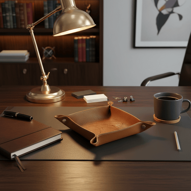 Equestrian Leather Tray Organizer tray - Palatium Lux