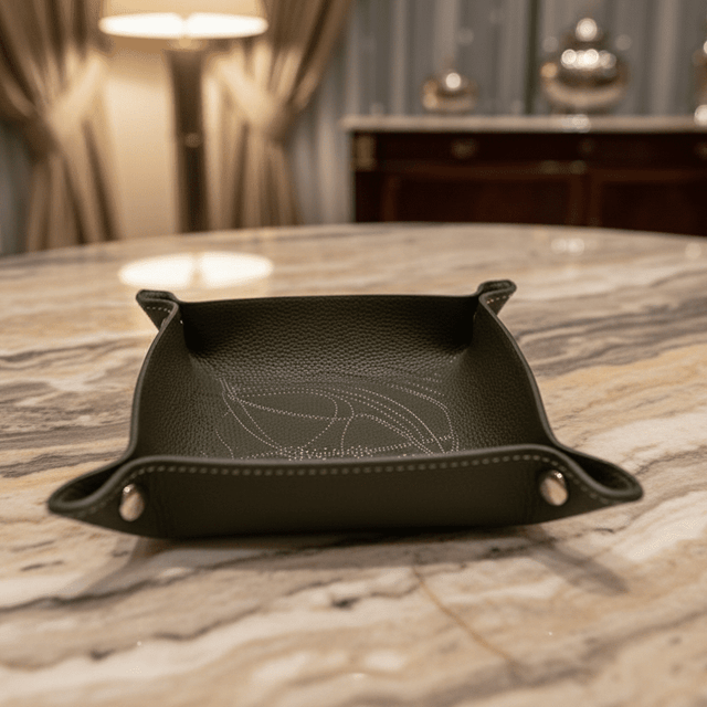 Equestrian Leather Tray Organizer tray - Palatium Lux