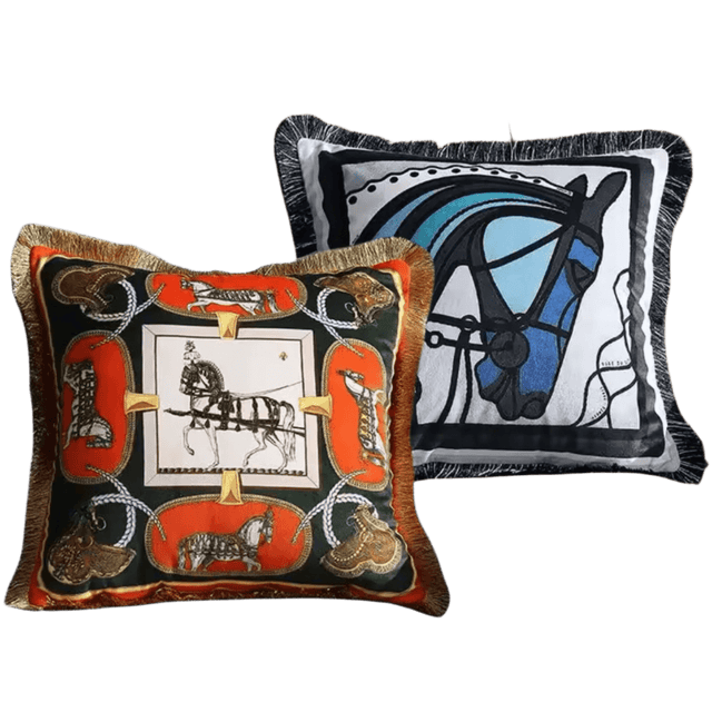 Equestrian Royale Velvet Pillow Covers pillow covers - Palatium Lux