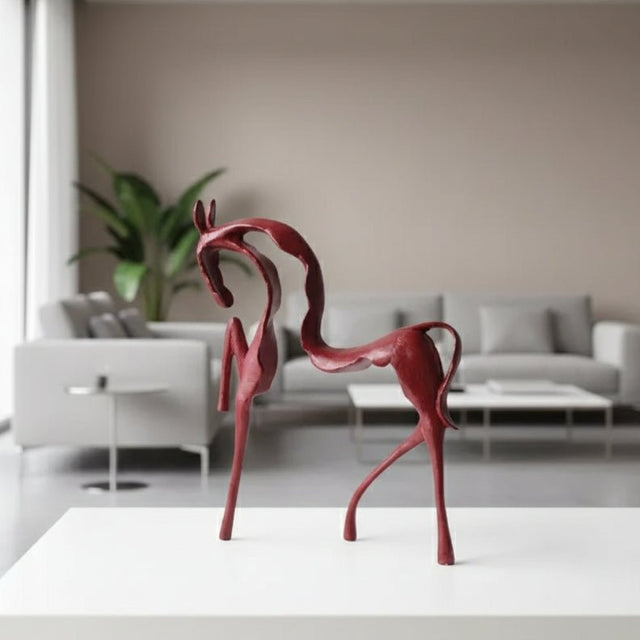 Equus Abstracta Metal Statue statue - Palatium Lux