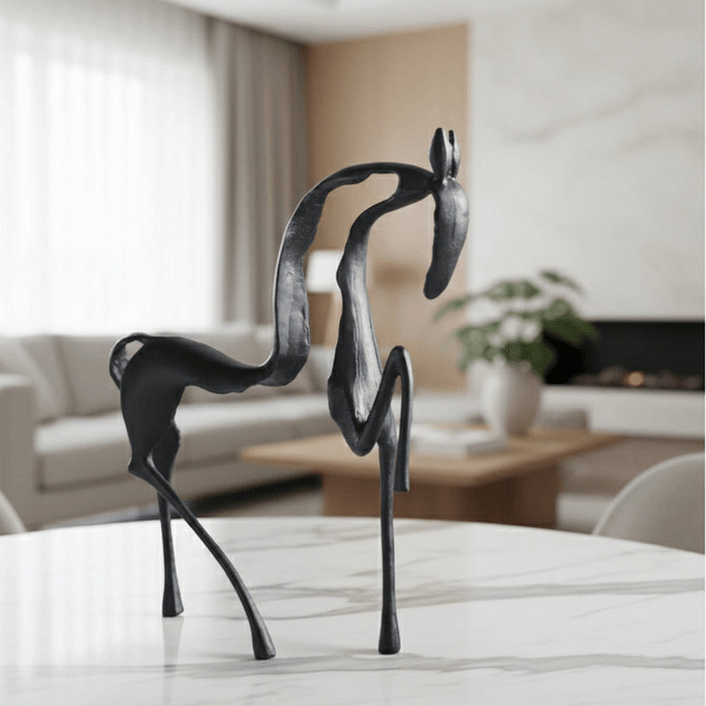 Equus Abstracta Metal Statue statue - Palatium Lux