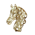 Ethereal Gold Stallion Head Statue statue - Palatium Lux