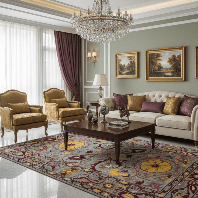 Evermere Hand Tufted Wool Rug Rugs - Palatium Lux