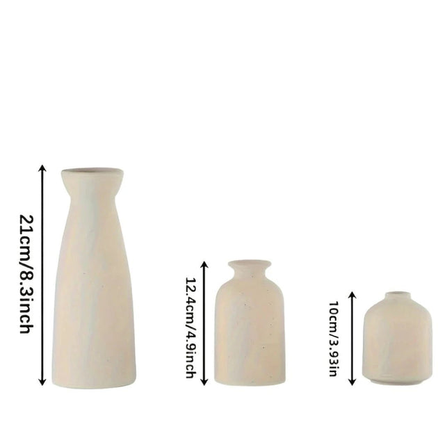 Farmhouse Capsule Ceramic Set of Vases vases - Palatium Lux