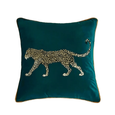 Feline Majesty Embroidered Pillow Cover Pillow Cover - Palatium Lux