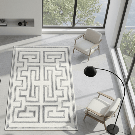 Forma Linea Hand Tufted Wool Rug - 5 x 7 Rugs - Palatium Lux