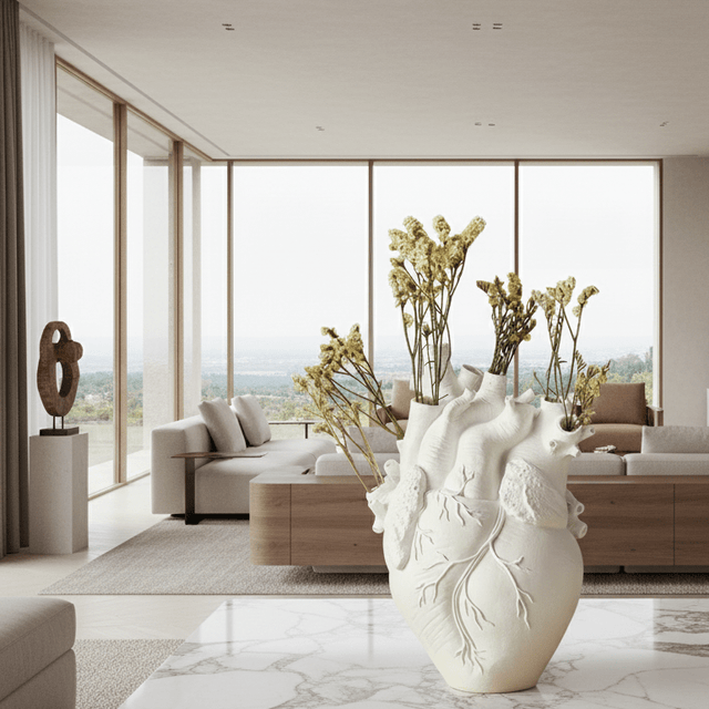From the Heart Resin Vase Vase - Palatium Lux