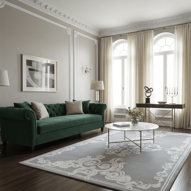 Ghia Hand Tufted Wool Rug - 5 x 8 Rugs - Palatium Lux