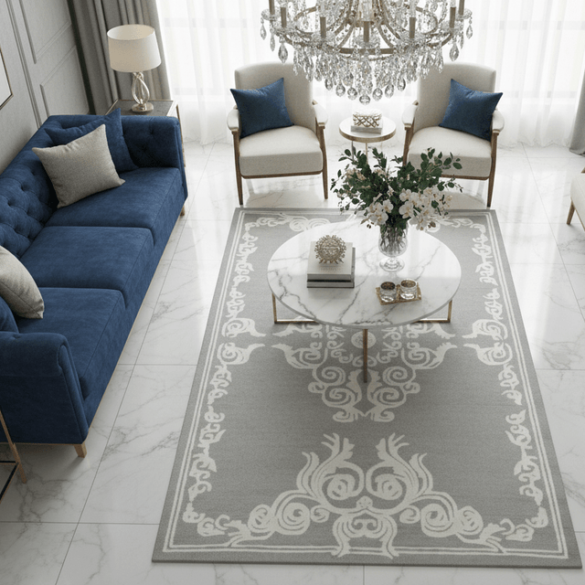 Ghia Hand Tufted Wool Rug - 5 x 8 Rugs - Palatium Lux