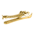 Golden Croc Resin Statue statue - Palatium Lux