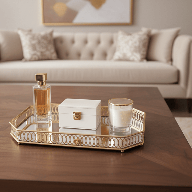 Golden Gleam Decorative Tray tray - Palatium Lux