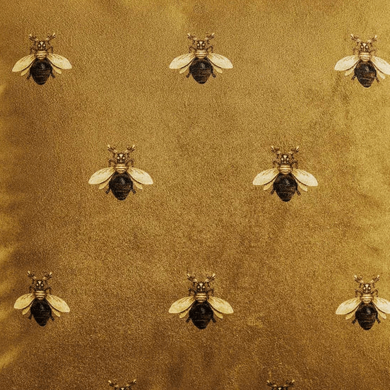 Golden Queen Bee Pillow Cover pillow covers - Palatium Lux