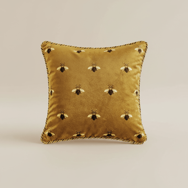 Golden Queen Bee Pillow Cover pillow covers - Palatium Lux