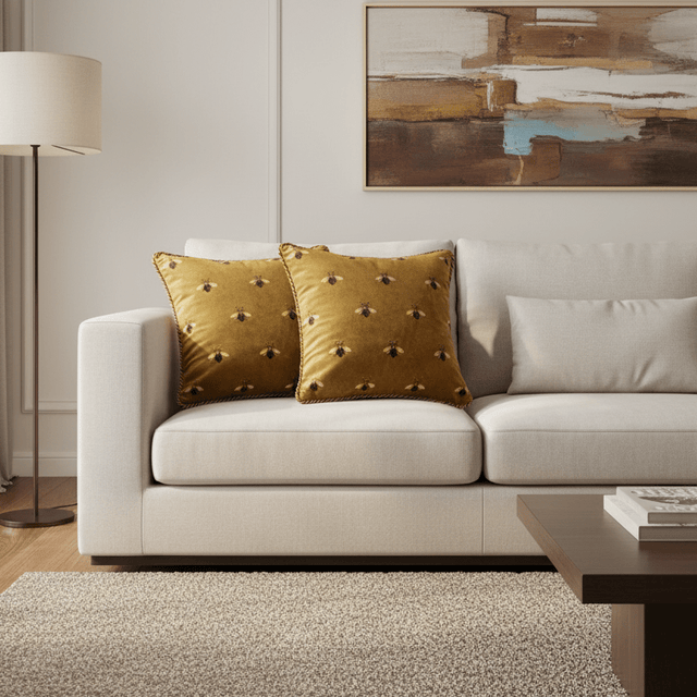 Golden Queen Bee Pillow Cover pillow covers - Palatium Lux