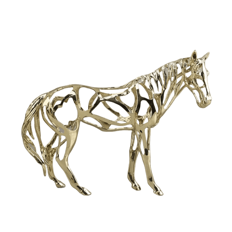 Golden Steed Horse Statue statue - Palatium Lux