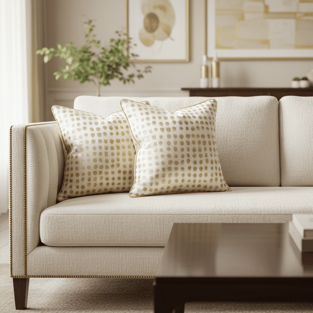 Goldie Dots Pillow Cover pillow covers - Palatium Lux