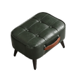 Green Luca Montero Faux Leather Stool - Palatium Lux