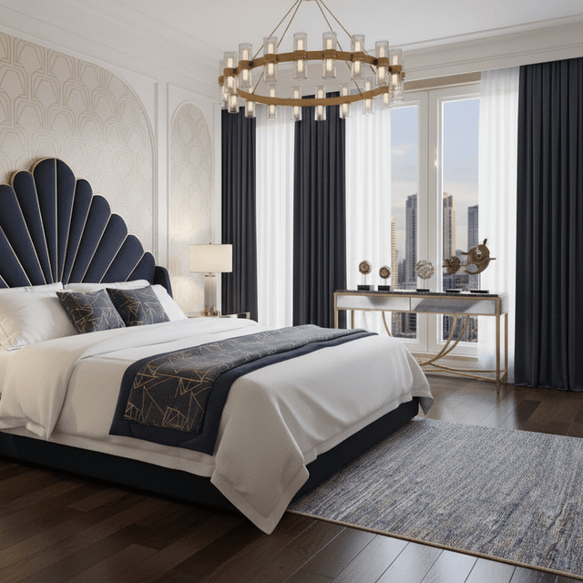 Greywater Bleu Handwoven Cotton Rug - 4 x 6 Rugs - Palatium Lux