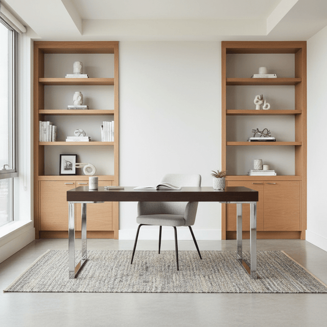 Greywater Bleu Handwoven Cotton Rug - 4 x 6 Rugs - Palatium Lux