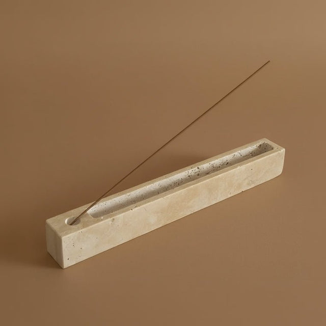 Halo Travertine Incense Holder - Palatium Lux