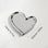 Adore You Ceramic Tray Silver Heart tray - Palatium Lux