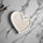 Adore You Ceramic Tray Speckled White Heart tray - Palatium Lux