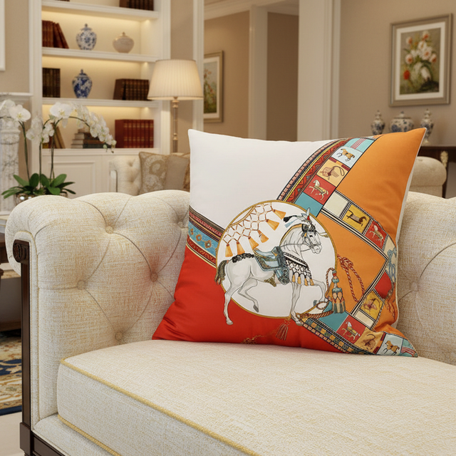 Royal Horse Pillow Cover