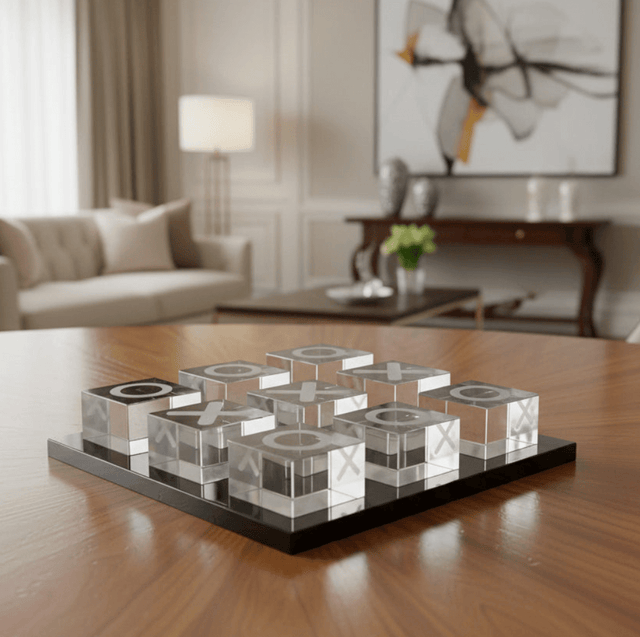 Imperium Glass Crystal XO Set statue - Palatium Lux